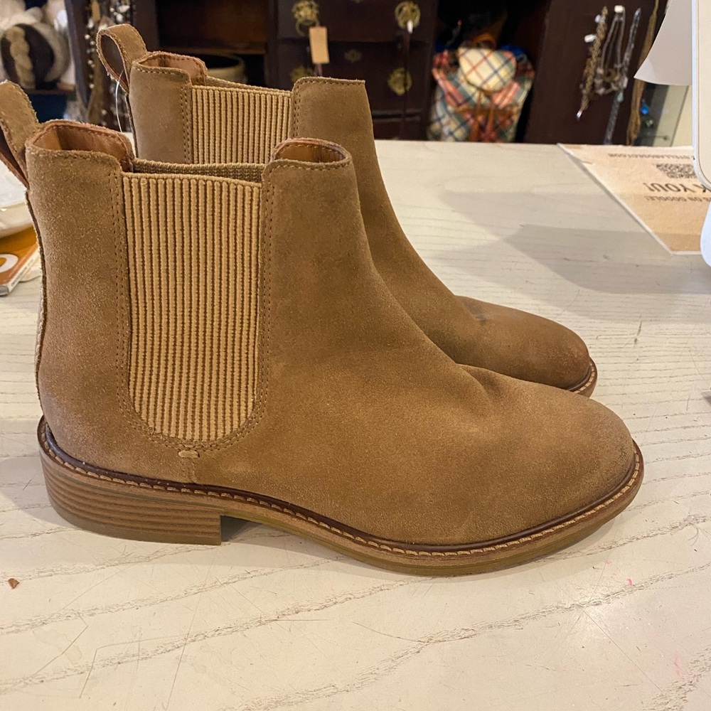 Clarks Suede Chelsea Boots